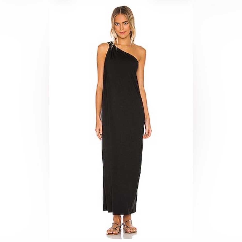 Enza Costa Jersey One Shoulder Dress